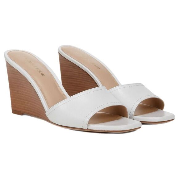 Veronica Beard Shoes - NWT Veronica Beard Ellen wedge sandals in off white/light cream. Size 10
